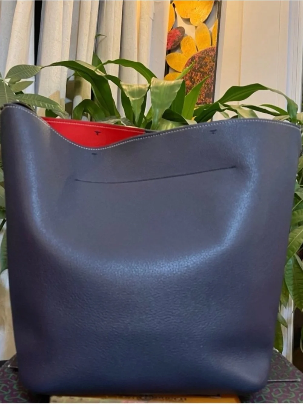 ♦️AUTHENTIC TORY BURCH BLUE KIPP PERFORATED LOGO HOBO